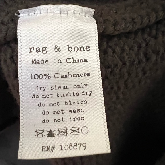 *RARE * rag & bone 100% cashmere sweater-capelet - Picture 5 of 10